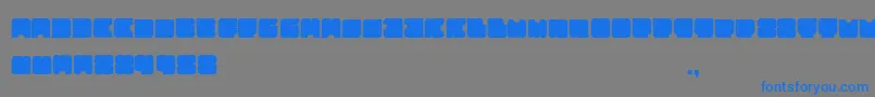 Шрифт Squares – синие шрифты на сером фоне