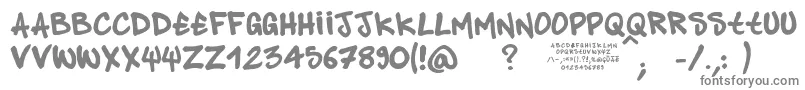 PandastyleFontlab Font – Gray Fonts on White Background