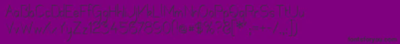 MechanihanRibbon Font – Black Fonts on Purple Background