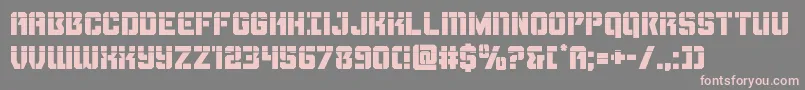 Thundertrooperlaser Font – Pink Fonts on Gray Background