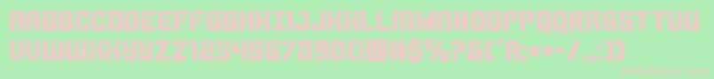 Thundertrooperlaser Font – Pink Fonts on Green Background