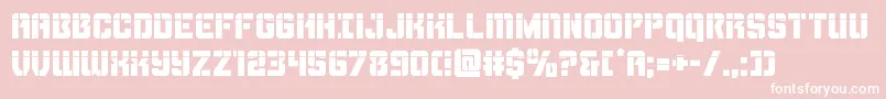 Thundertrooperlaser Font – White Fonts on Pink Background