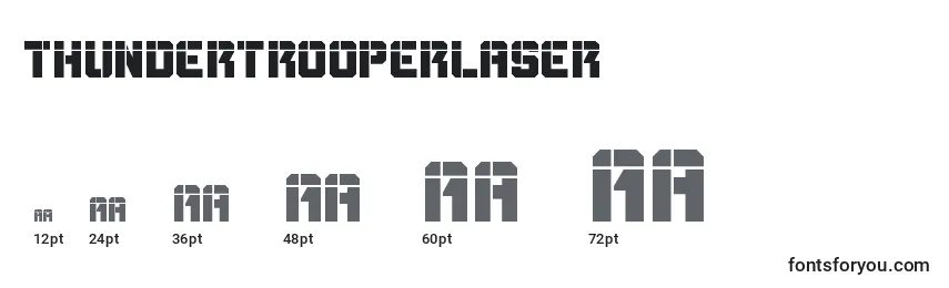 Размеры шрифта Thundertrooperlaser