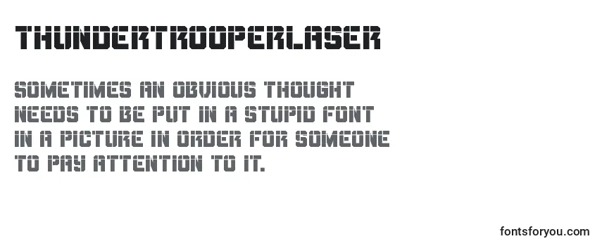 Шрифт Thundertrooperlaser
