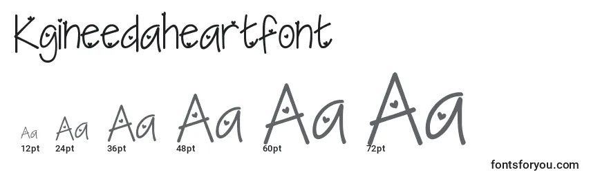 Kgineedaheartfont Font Sizes