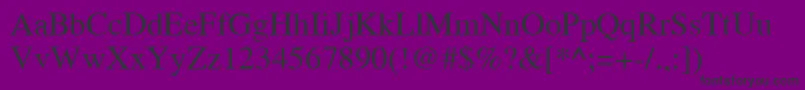 Cyrillictimes-fontti – mustat fontit violetilla taustalla