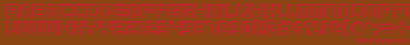 Karnivof Font – Red Fonts on Brown Background