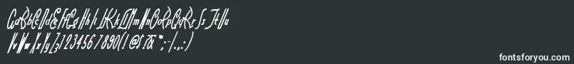 Littlerickeynf-Schriftart – Weiße Schriften