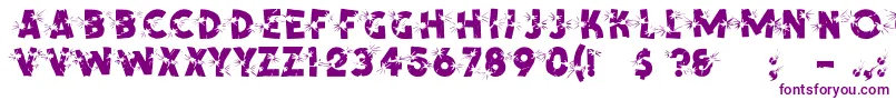 ShrapnelRegular Font – Purple Fonts on White Background