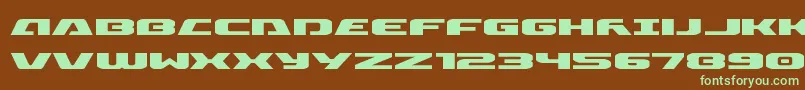 Iapetusexpand Font – Green Fonts on Brown Background