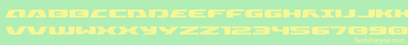 Iapetusexpand Font – Yellow Fonts on Green Background