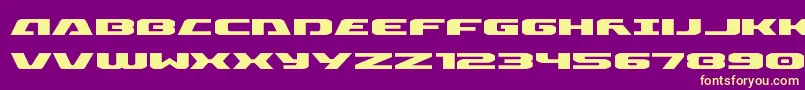 Iapetusexpand Font – Yellow Fonts on Purple Background