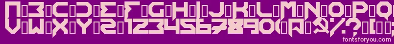 Edistys Font – Pink Fonts on Purple Background