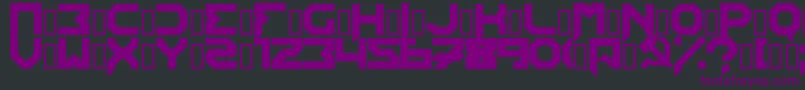 Edistys Font – Purple Fonts on Black Background