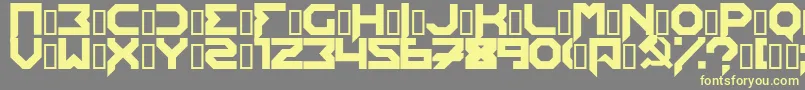 Edistys Font – Yellow Fonts on Gray Background