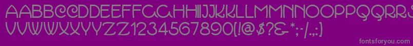 フォントMarcmn – 紫の背景に灰色の文字