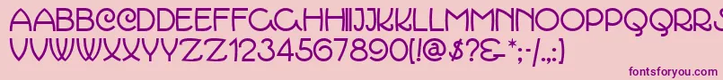 Marcmn Font – Purple Fonts on Pink Background