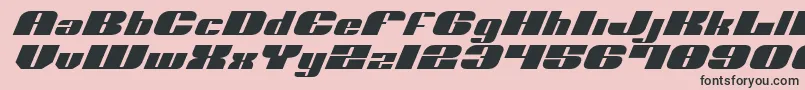 NoloContendreExpital Font – Black Fonts on Pink Background