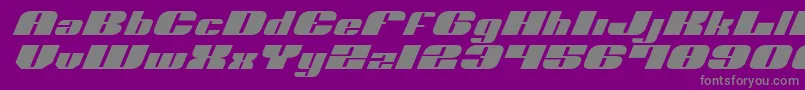 Шрифт NoloContendreExpital – серые шрифты на фиолетовом фоне