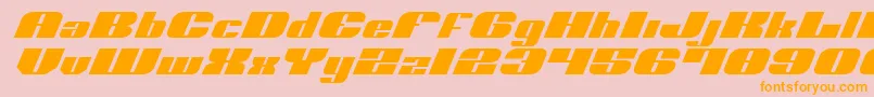 NoloContendreExpital Font – Orange Fonts on Pink Background