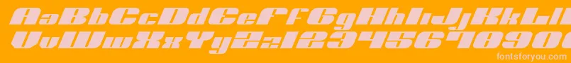 NoloContendreExpital Font – Pink Fonts on Orange Background