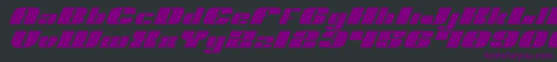NoloContendreExpital Font – Purple Fonts on Black Background