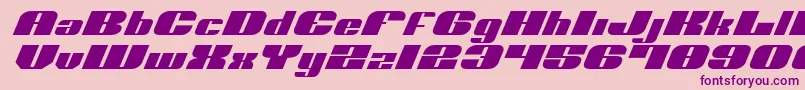 Шрифт NoloContendreExpital – фиолетовые шрифты на розовом фоне