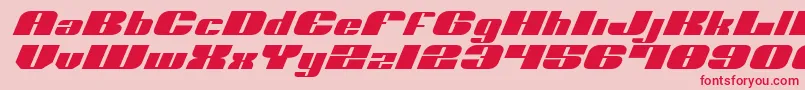 NoloContendreExpital Font – Red Fonts on Pink Background