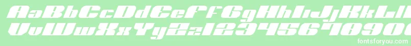 NoloContendreExpital-Schriftart – Weiße Schriften auf grünem Hintergrund