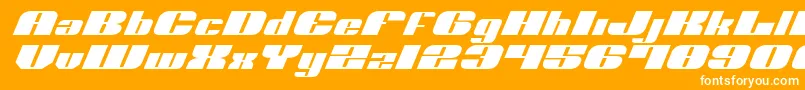 NoloContendreExpital Font – White Fonts on Orange Background