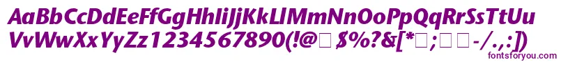 StoneSansBolditalic Font – Purple Fonts on White Background