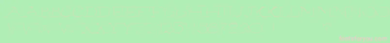 Hairliner Font – Pink Fonts on Green Background