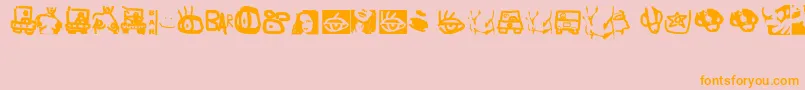 More about ErosSimboliSimboli Font ErosSimboliSimboli Font – Orange Fonts on Pink Background