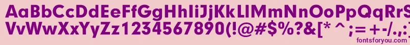 GeographyBlack Font – Purple Fonts on Pink Background