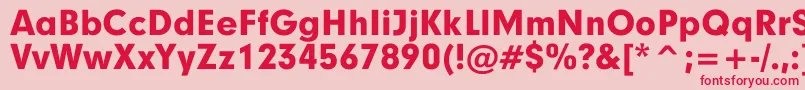 GeographyBlack Font – Red Fonts on Pink Background