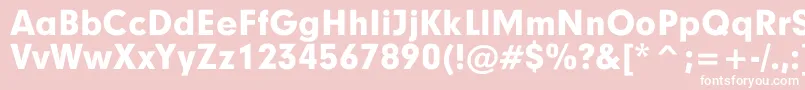 GeographyBlack Font – White Fonts on Pink Background