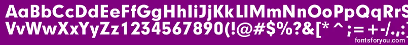 GeographyBlack Font – White Fonts on Purple Background