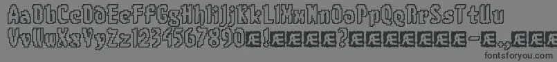 8BitLimitOBrk Font – Black Fonts on Gray Background