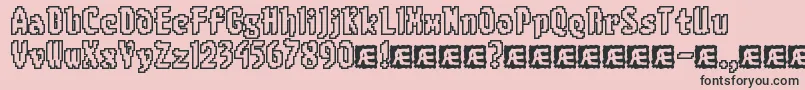 fuente 8BitLimitOBrk – Fuentes Negras Sobre Fondo Rosa