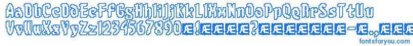 8BitLimitOBrk Font – Blue Fonts on White Background