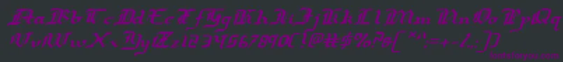 Redcoatei Font – Purple Fonts on Black Background