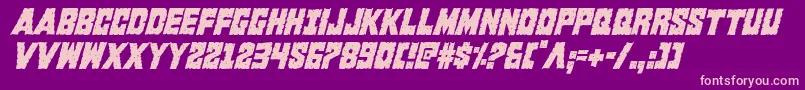 Kcommandocondital Font – Pink Fonts on Purple Background