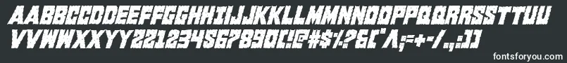 Шрифт Kcommandocondital – белые шрифты