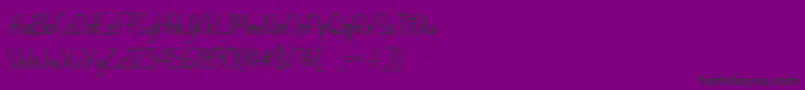 GiveYouWhatYouLikeTtf Font – Black Fonts on Purple Background