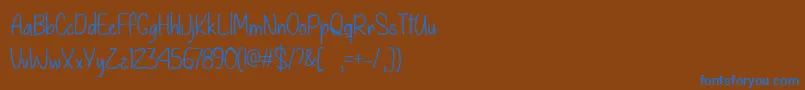 Подробнее о шрифте GiveYouWhatYouLikeTtf Шрифт GiveYouWhatYouLikeTtf – синие шрифты на коричневом фоне