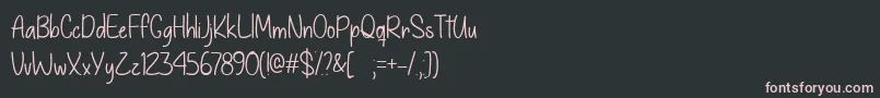 Czcionka GiveYouWhatYouLikeTtf – różowe czcionki na czarnym tle