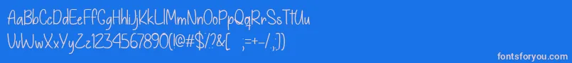 En savoir plus sur la police GiveYouWhatYouLikeTtf Police GiveYouWhatYouLikeTtf – polices roses sur fond bleu