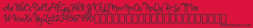 fuente MartynDemo – Fuentes Negras Sobre Fondo Rojo