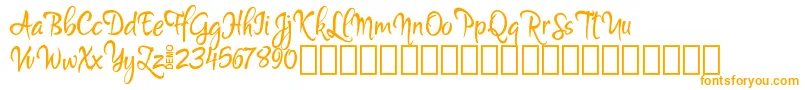 MartynDemo-fontti – oranssit fontit