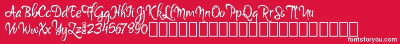 MartynDemo Font – White Fonts on Red Background